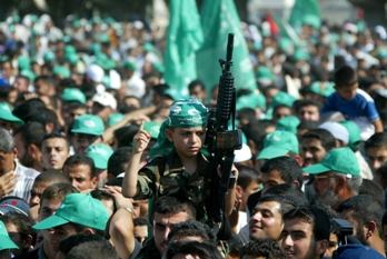 A rally in Gaza in support of Hamas. (Photo: Ahmad Khateib/Flash 90)