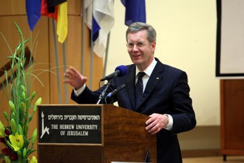 German President Christian Wulff (Photo: Sasson Tiram)