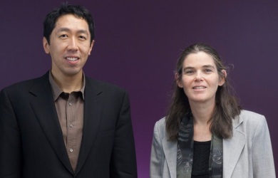 Coursera's founders: Daphne Koller and Andrew Ng