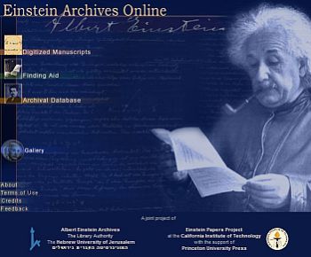 Einstein Archives website