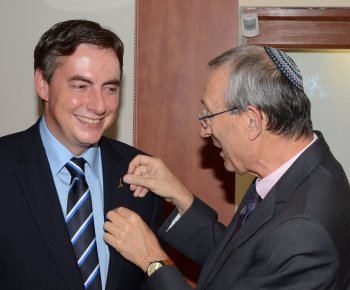 Prof. Menahem Ben-Sasson and Niedersachsen`s Prime Minister David McAllister