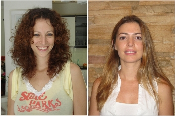 Doctoral students Irit Carmi-Levy (left) and Nurit Yannay-Cohen